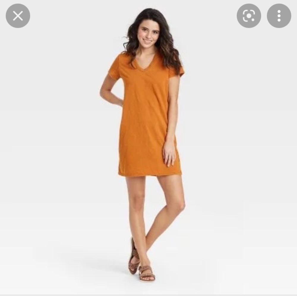 Copper T-Shirt Dress